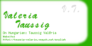 valeria taussig business card